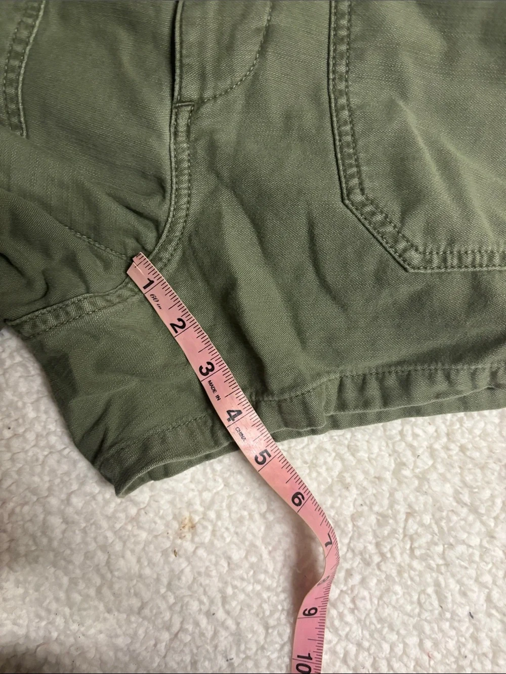 Madewell Relaxed Military Shorts Dried Clover Green Size 28